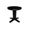 International Concepts 30 in. Solid Wood Round Top Dining Table with 2 Chairs, Black K46-30RT-23B-C10-2 - alternate 3